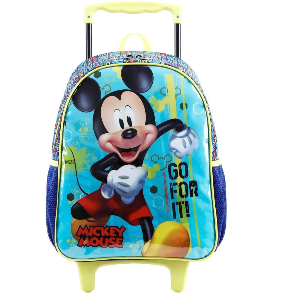 MOCHILA INFANTIL COM RODINHA MICKEY X2 XERYUS (UNIDADE)