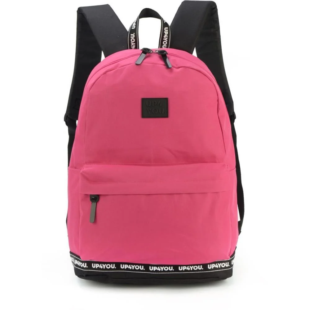 MOCHILA UP4YOU G PINK C/PRETO LUXCEL (UNIDADE)