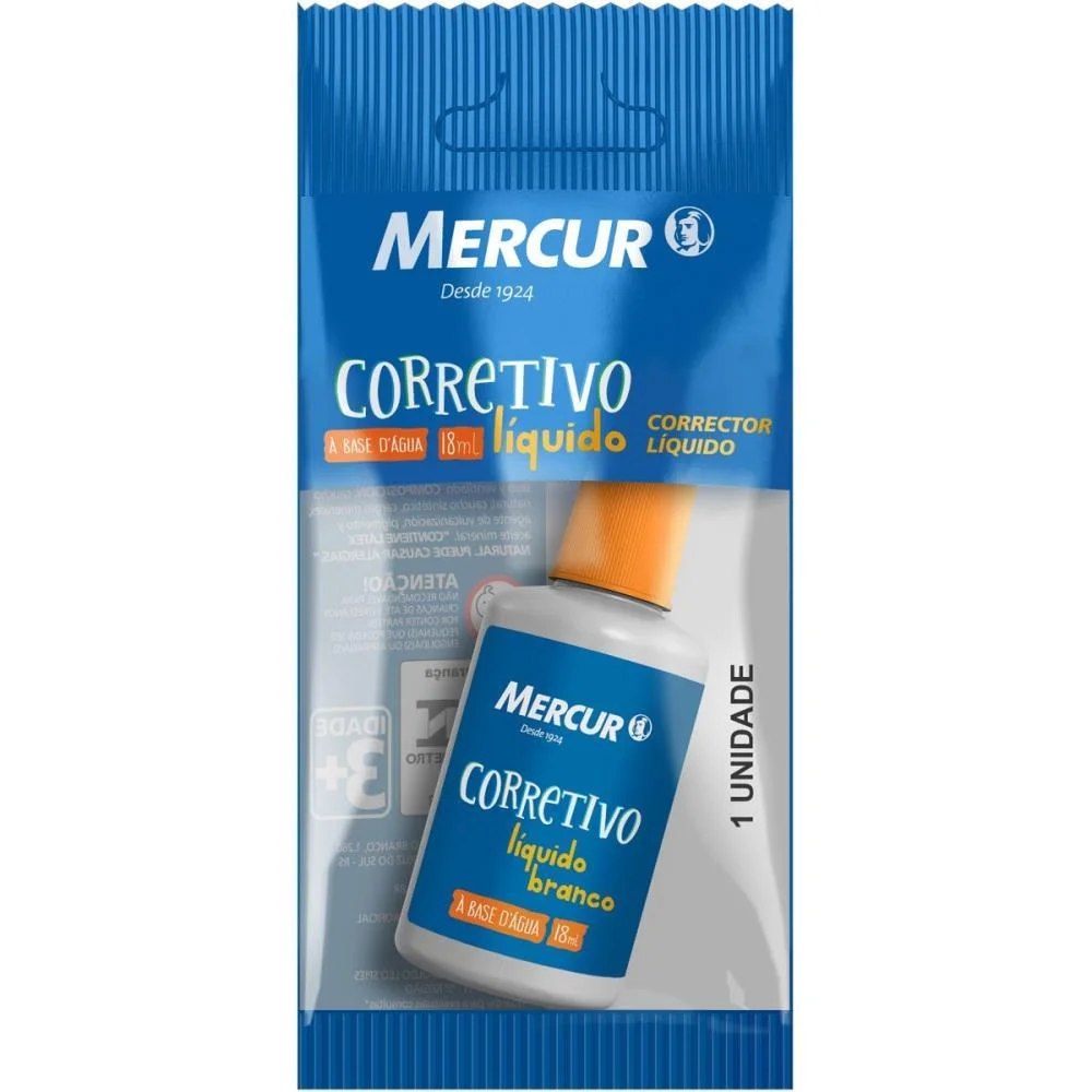 CORRETIVO 18ML BRANCO MERCUR (BL.C/01)