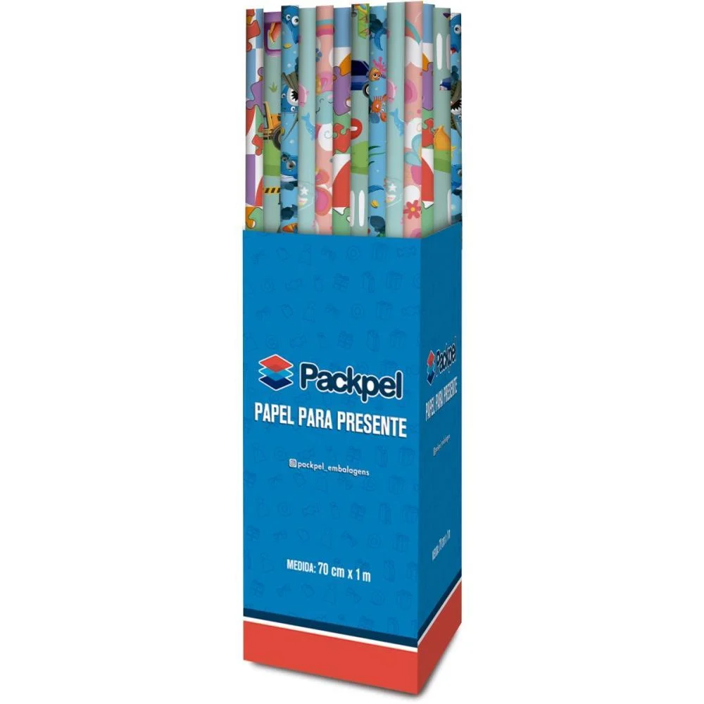 PAPEL PRESENTE 70X100CM INFANTIL SORTIDO PACKPEL (DP.C/100)