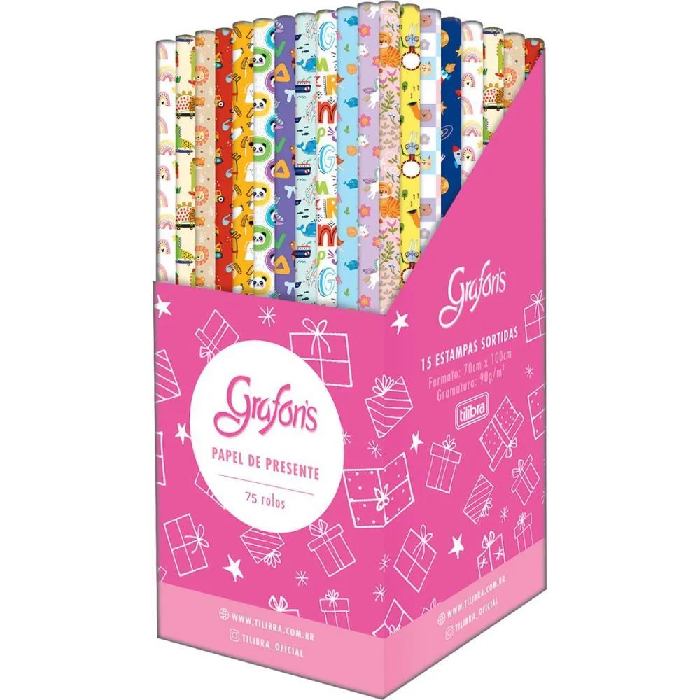 PAPEL PRESENTE 100X70CM. INFANTIL (S) TILIBRA (DP.C/75)