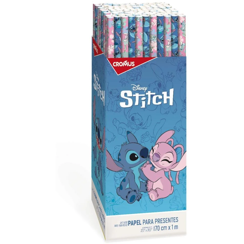 PAPEL PRESENTE 100X70CM. STITCH (S) CROMUS (DP.C/100)