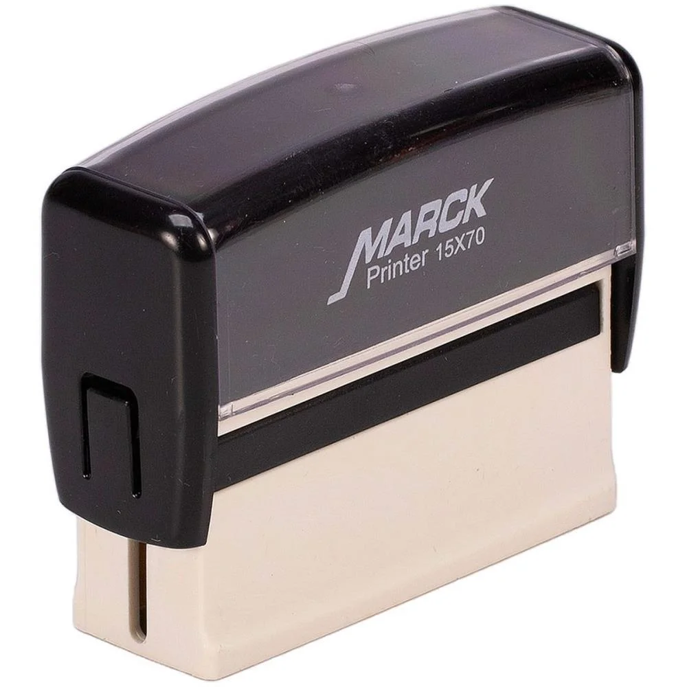 CARIMBO MARCK C/ASSINAT. AUTOM.15X70CM CARBRINK (UNIDADE)