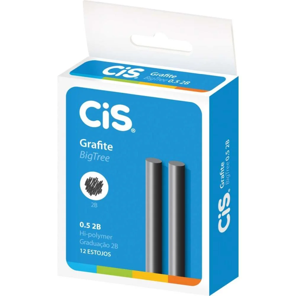 GRAFITE 0.5MM 2B 12TUBOSX12MINAS BIGTREE SERTIC (CAIXINHA)