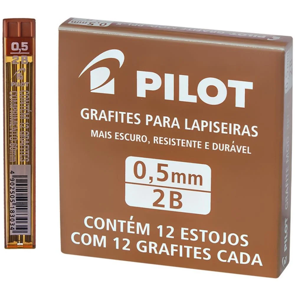 GRAFITE 0.5MM 2B 12TUBOSX12MINAS PILOT (CAIXINHA)