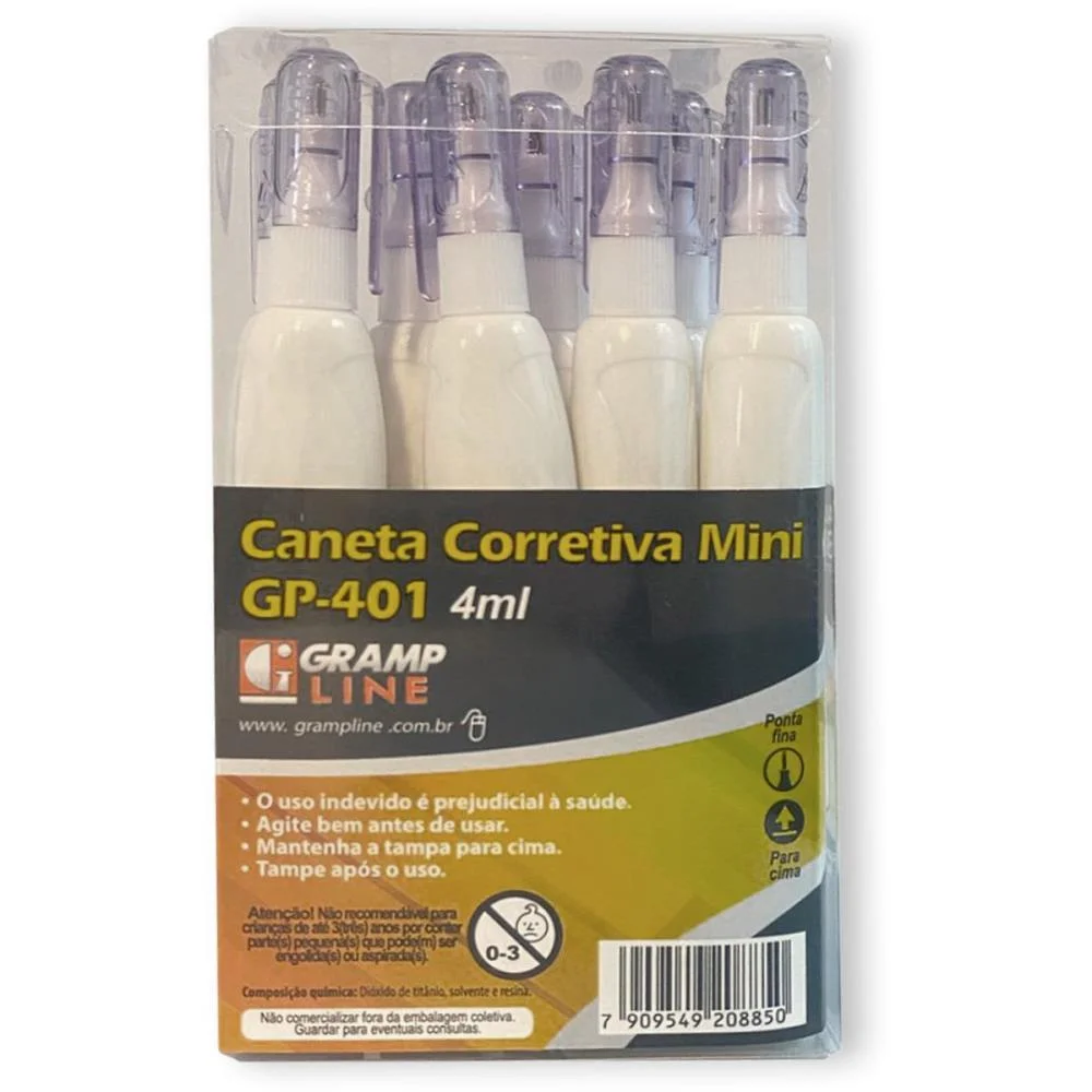 CANETA CORRETIVA 4ML GP 401 GRAMP LINE (CX.C/12)