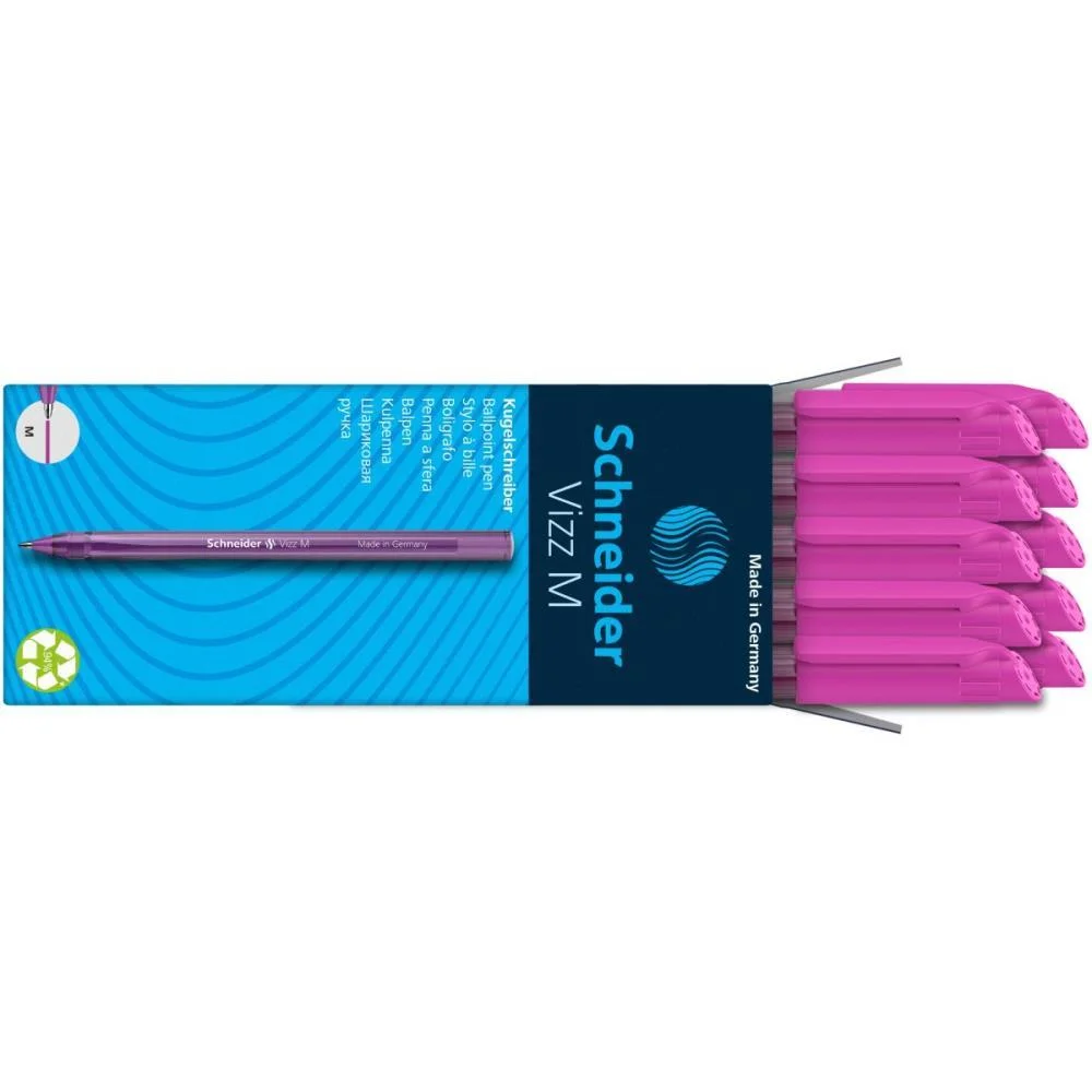 CANETA ESFEROGRAFICA VIZZ GELCO MEDIA SCHNEIDER RS. COMPACTOR (CX.C/10)