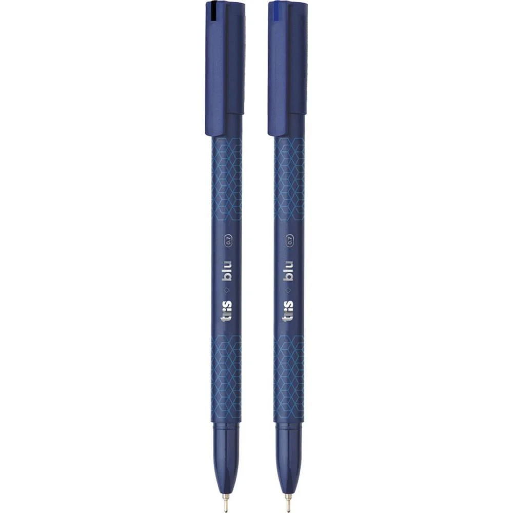 CANETA ESFEROGRAFICA TRIS BLU 0.7MM AZUL E PRETA SUMMIT (DP.C/30)