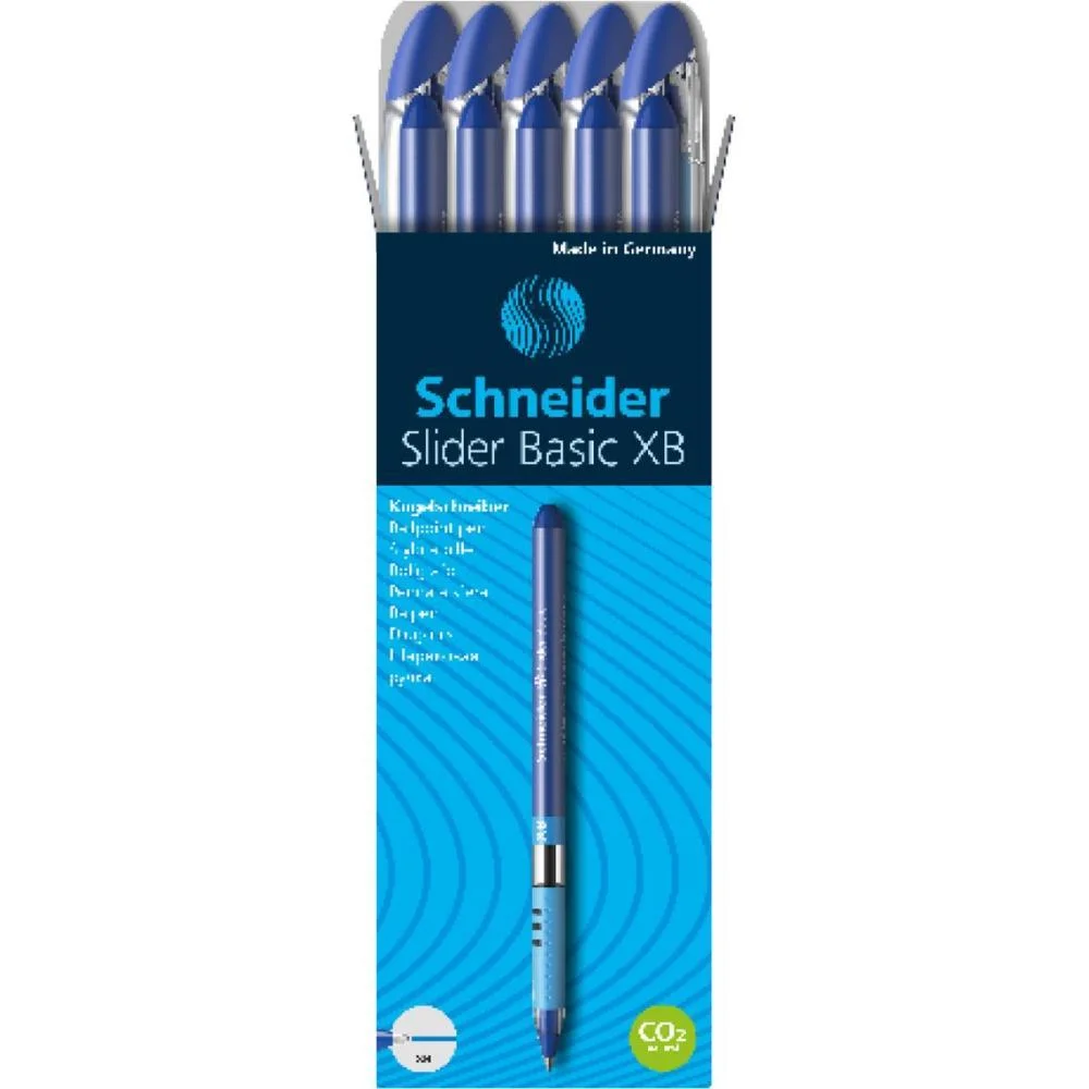 CANETA ESFEROGRAFICA SLIDER XB SCHNEIDER AZUL COMPACTOR (CX.C/10)