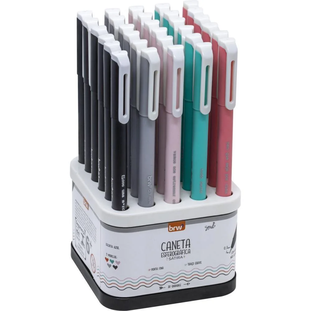CANETA ESFEROGRAFICA SATIRA 0,7MM (S) BRW (DP.C/30)