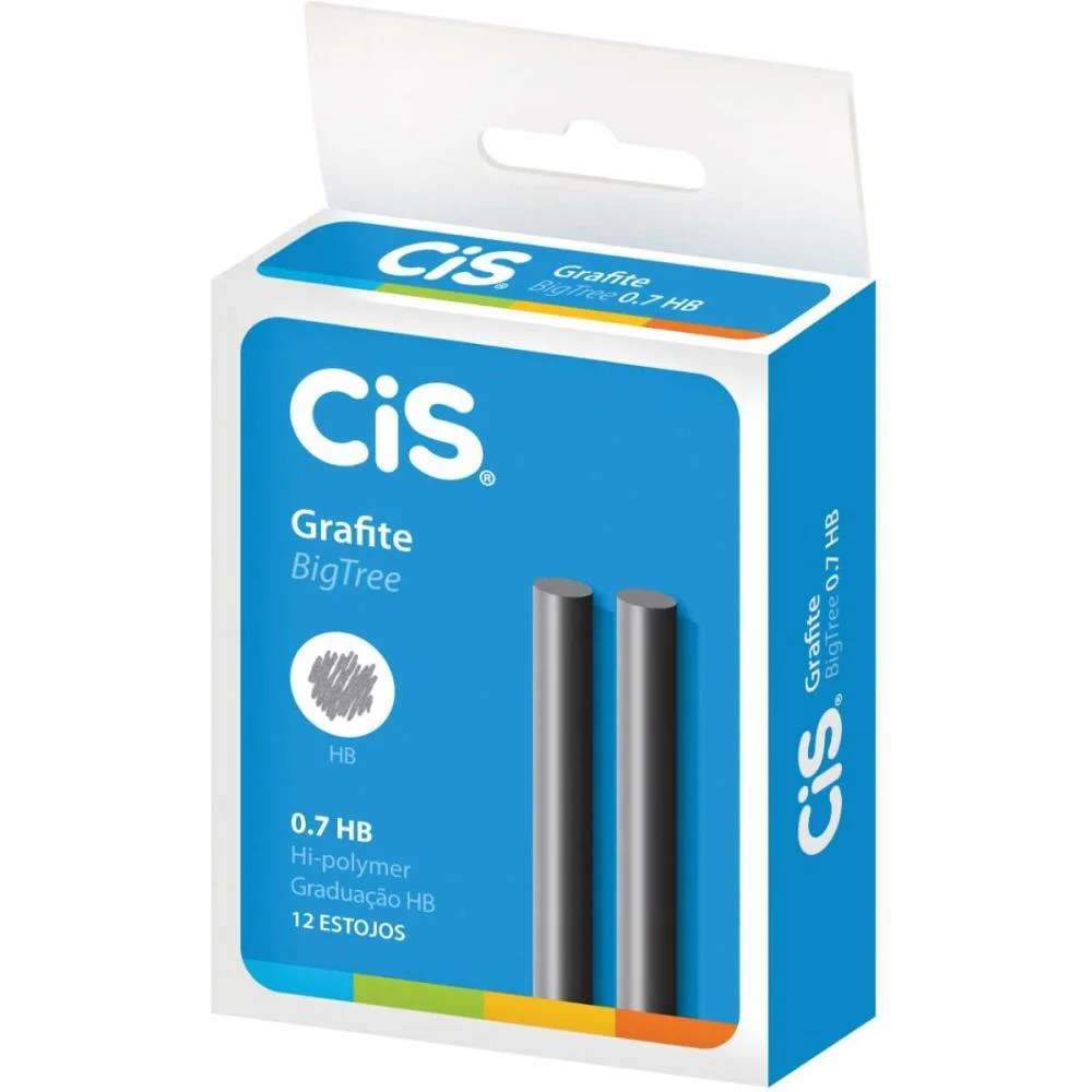 GRAFITE 0.7MM HB 12TUBOSX12MINAS BIGTREE SERTIC (CAIXINHA)