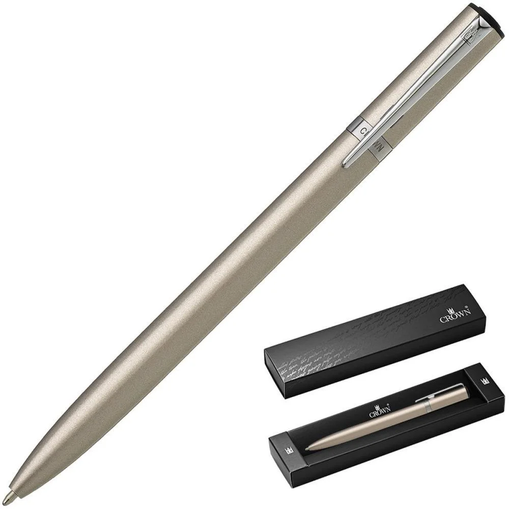 CANETA ESFEROGRAFICA AVENTURA DOURADA CROWN (UNIDADE)