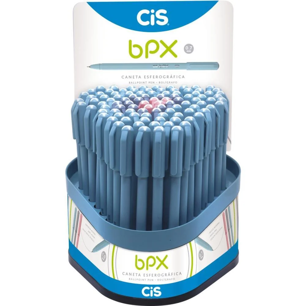 CANETA ESFEROGRAFICA CIS BPX 0.7MM CORES SORTIDAS SERTIC (DP.C/100)