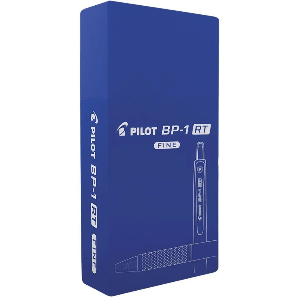 CANETA ESFEROGRAFICA RETRATIL BP-1RT-F 0.7MM AZUL PILOT (CX.C/12)