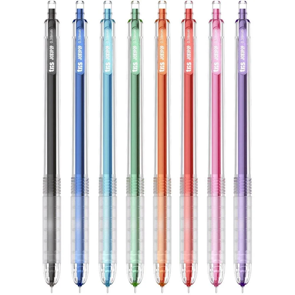 CANETA GEL TRIS JELLY POP RETRATIL 0.38MM SUMMIT (DP.C/24)