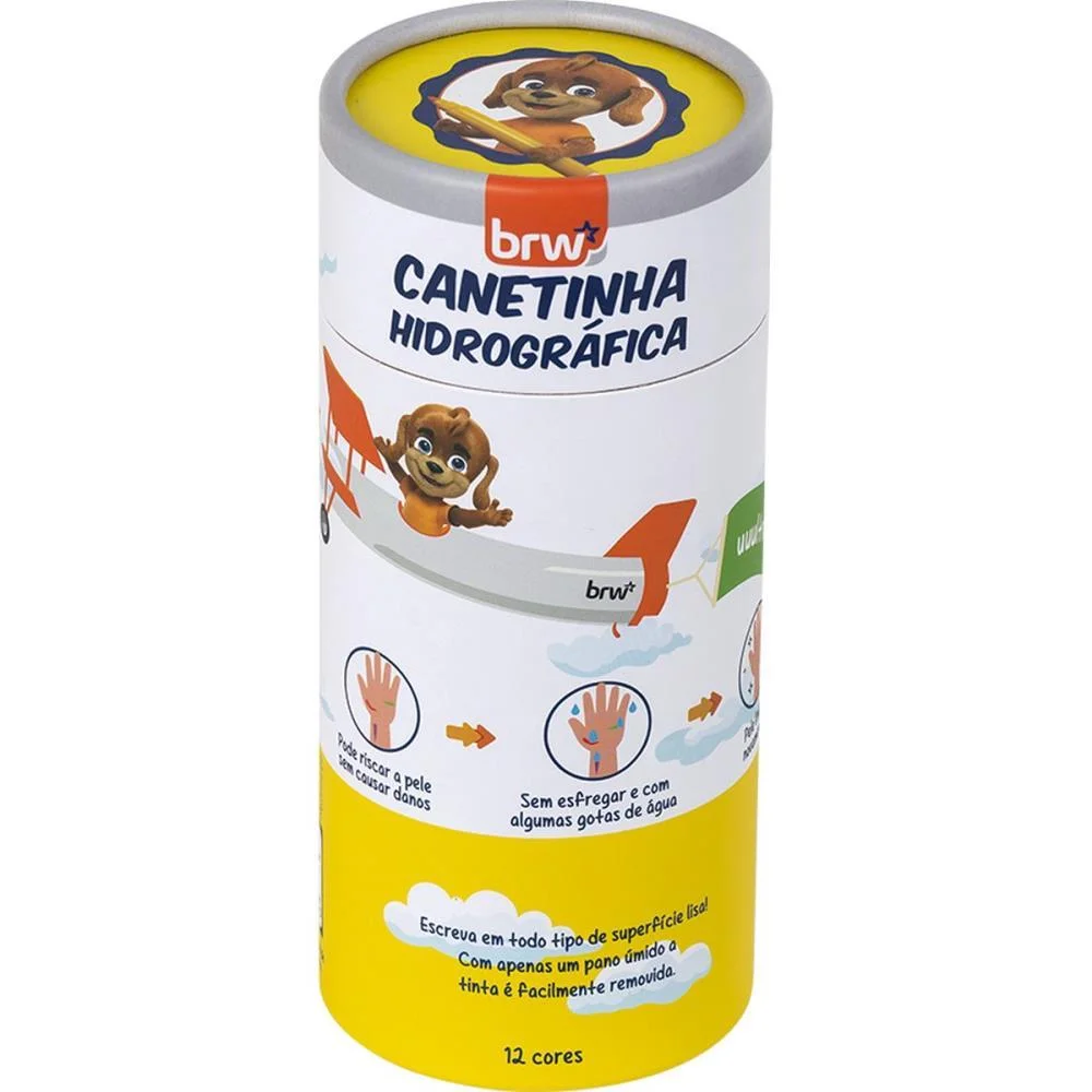 CANETA HIDROGRAFICA ULTRA LAVAVEL 12CORES BRW (POTE-12)