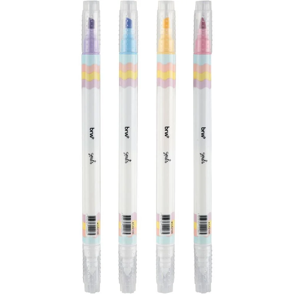 CANETA MARCA TEXTO SOUL APAGAVEL 4CORES (S) BRW (DP.C/12)