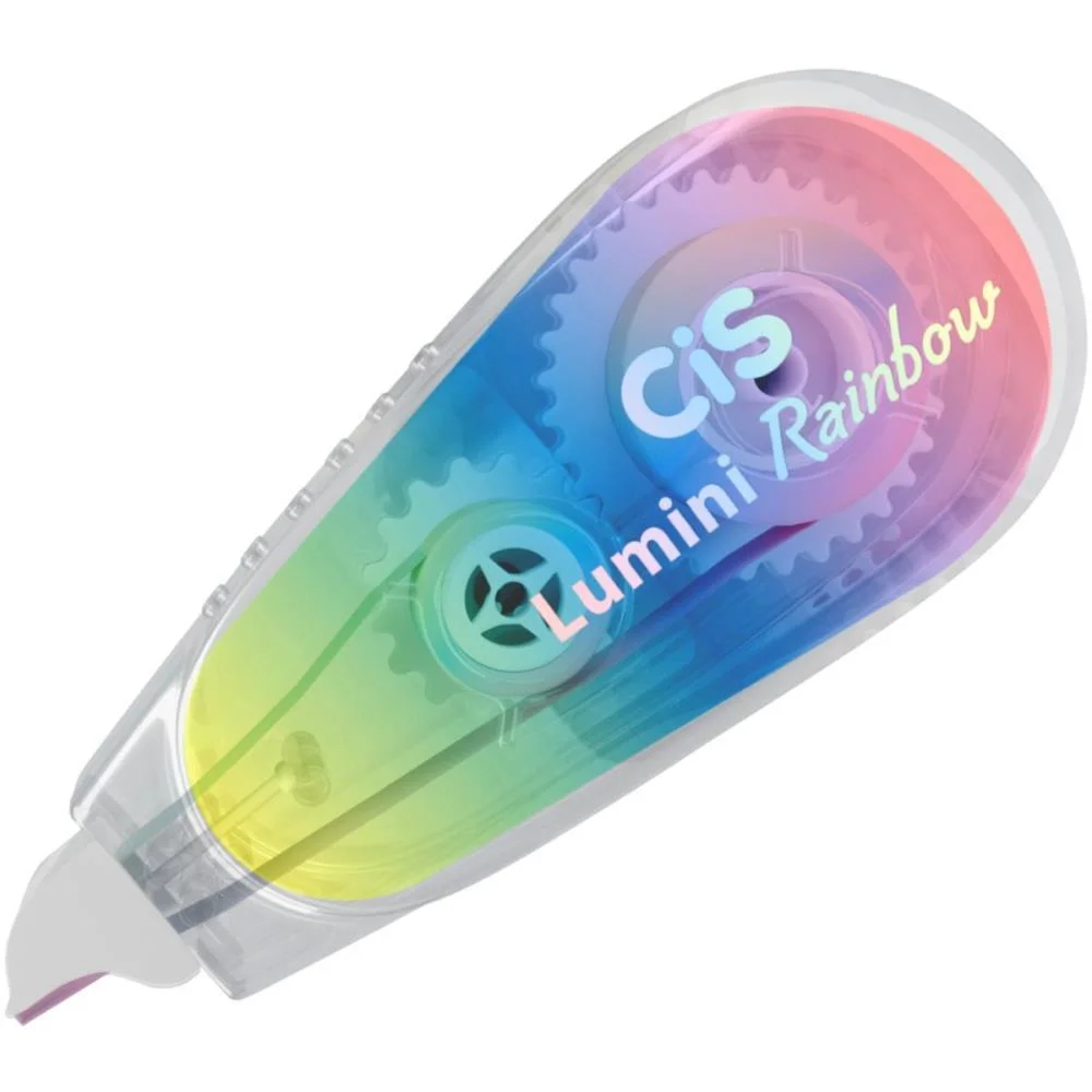 CANETA MARCA TEXTO CIS LUMINI RAINBOW FITA 5MMX3M SERTIC (BLISTER)
