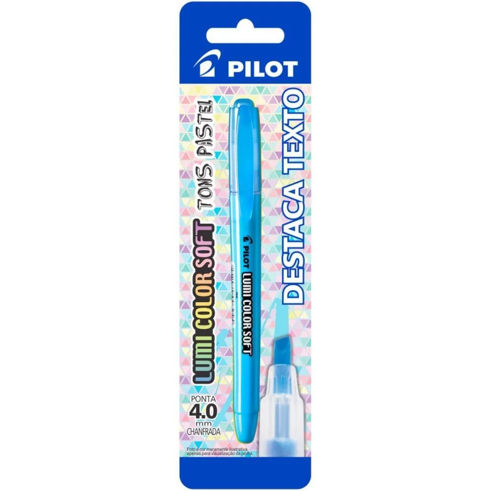 CANETA MARCA TEXTO LUMICOLOR 200-SL AZUL CLARO PILOT (CX.C/12)