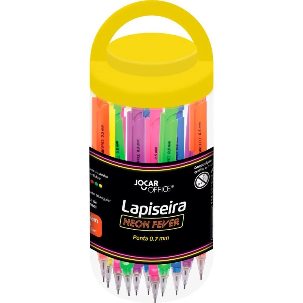 LAPISEIRA 0.7MM NEON FEVER TRIANG.C/GRAF.6CORE LEONORA (POTE-24)