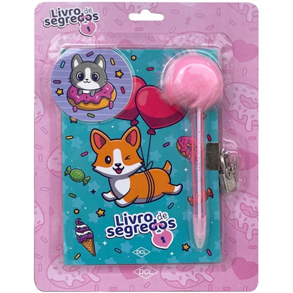 DIARIO PETS LIVRO DE SEGREDOS DCL (UNIDADE)