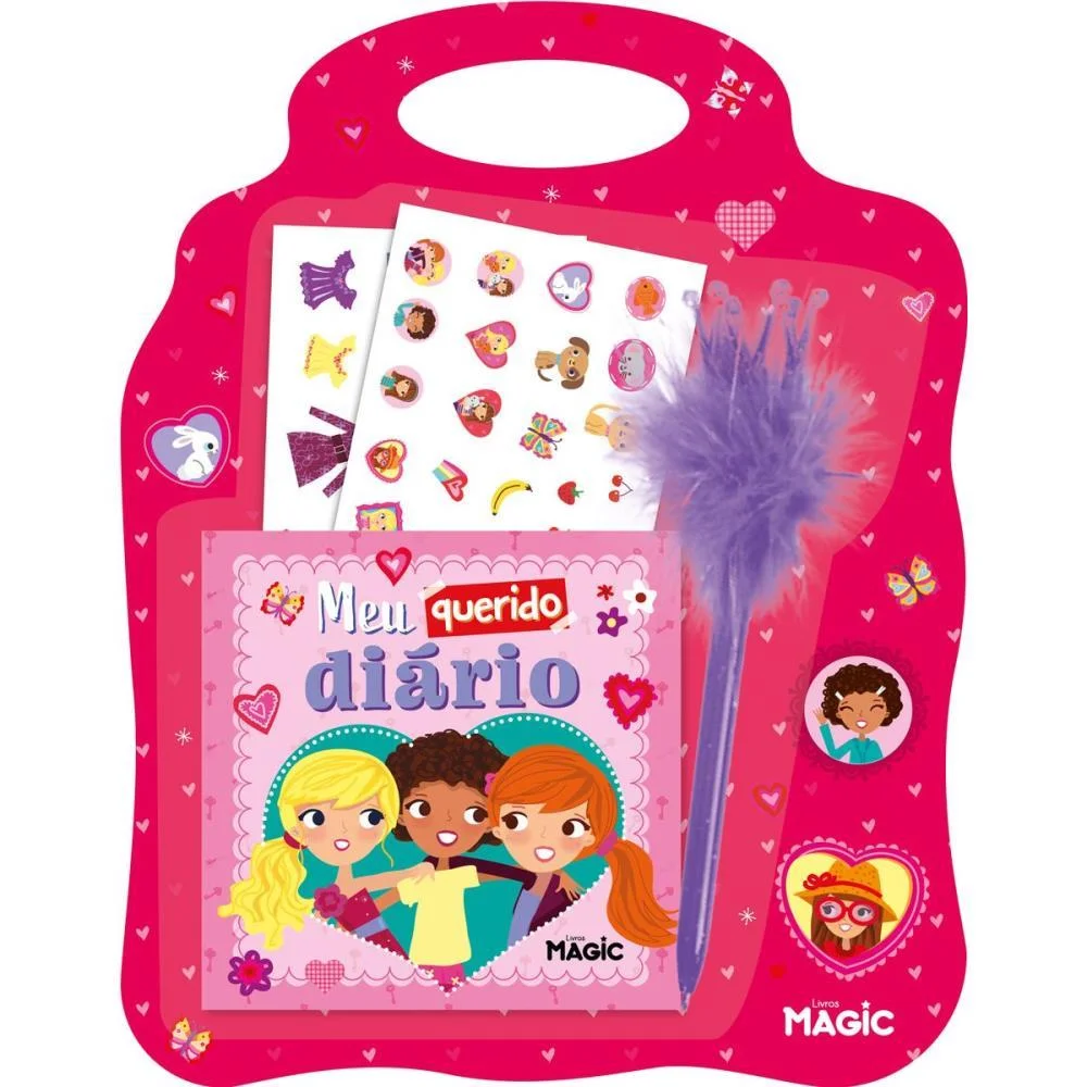 DIARIO MEU QUERIDO DIARIO C/ADESIVOS MAGIC KIDS (UNIDADE)