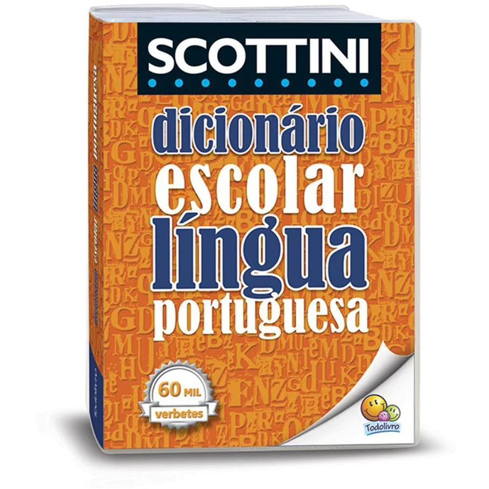 DICIONARIO PORTUGUES SCOTTINI 60.000 VERBETES 848P TODOLIVRO (UNIDADE)