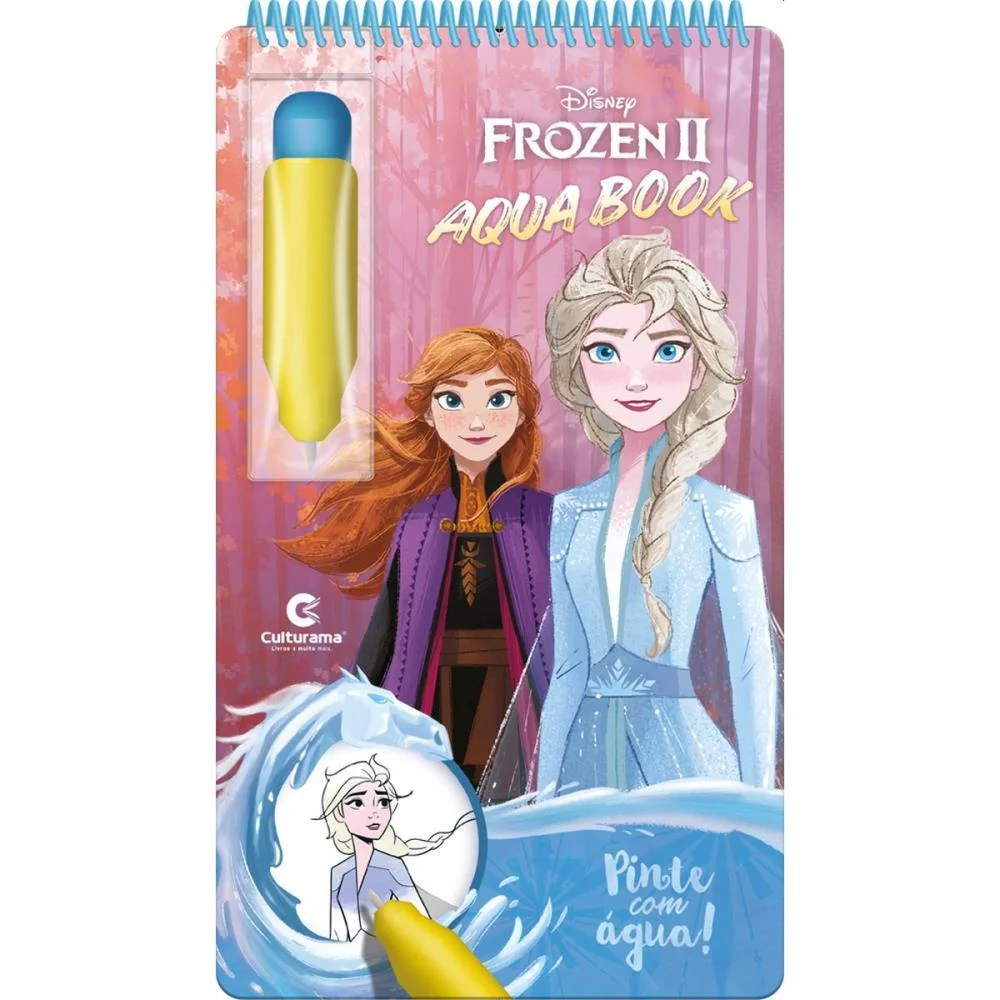 LIVRO AQUABOOK FROZEN 24,5X14CM 10PGS CULTURAMA (UNIDADE)