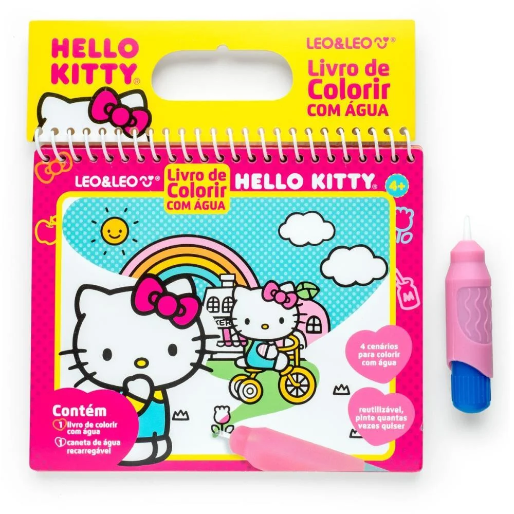 LIVRO AQUABOOK HELLO KITTY 4PAG. LEONORA (UNIDADE)