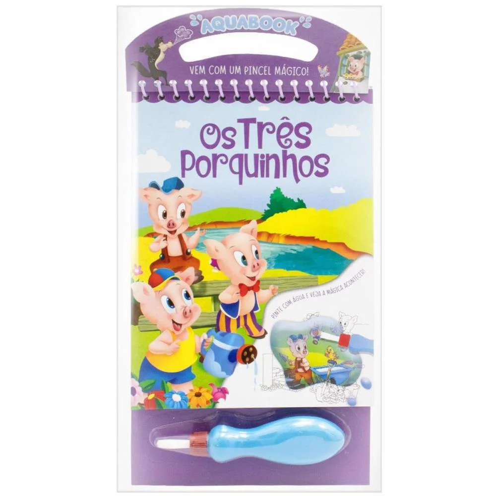 LIVRO AQUABOOK OS 3 PORQUINHOS 27,6X13,6 10PG TODOLIVRO (UNIDADE)
