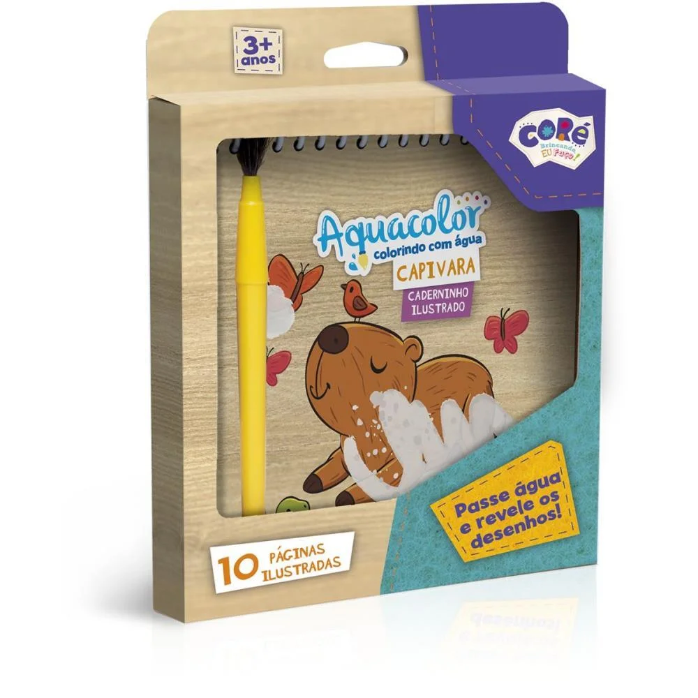 LIVRO AQUABOOK AQUACOLOR CAPIVARA POCKET TOYSTER (UNIDADE)