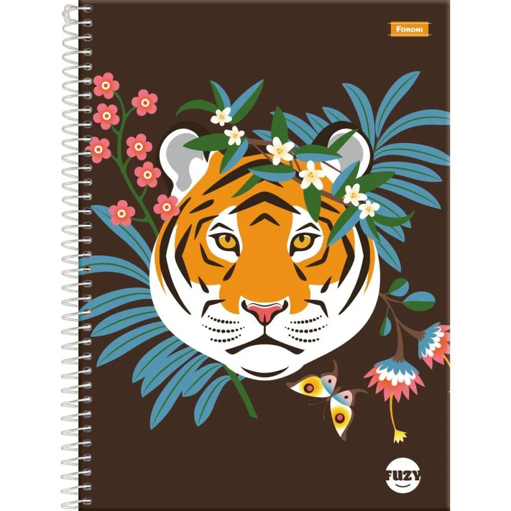 Caderno 01X1 Capa Dura Fuzy 80Fls. Foroni (Pct.c/04) - imagem 5