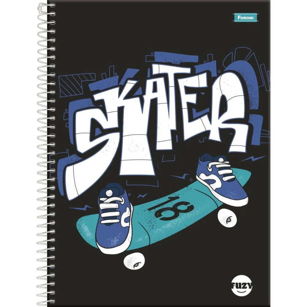 Caderno 10X1 Capa Dura Fuzy 160Fls. Foroni (Pct.c/04) - imagem 4