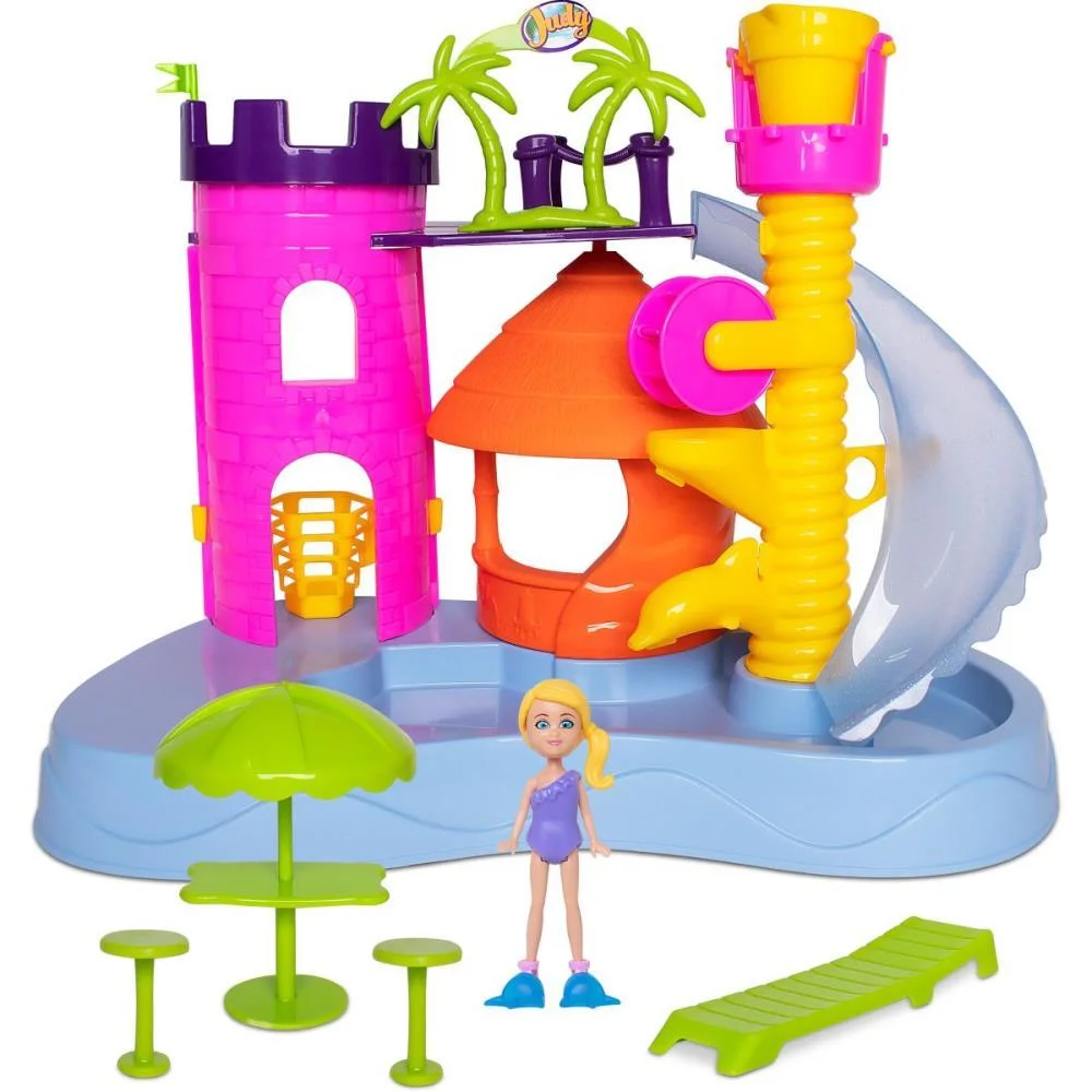 Cenario Tematico (Playset) Parque Aquatico Da Judy Samba Toys - imagem 2