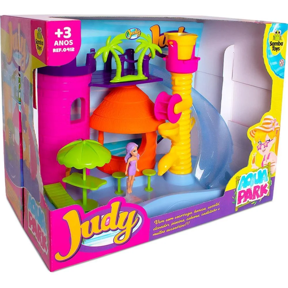 Cenario Tematico (Playset) Parque Aquatico Da Judy Samba Toys - imagem 3