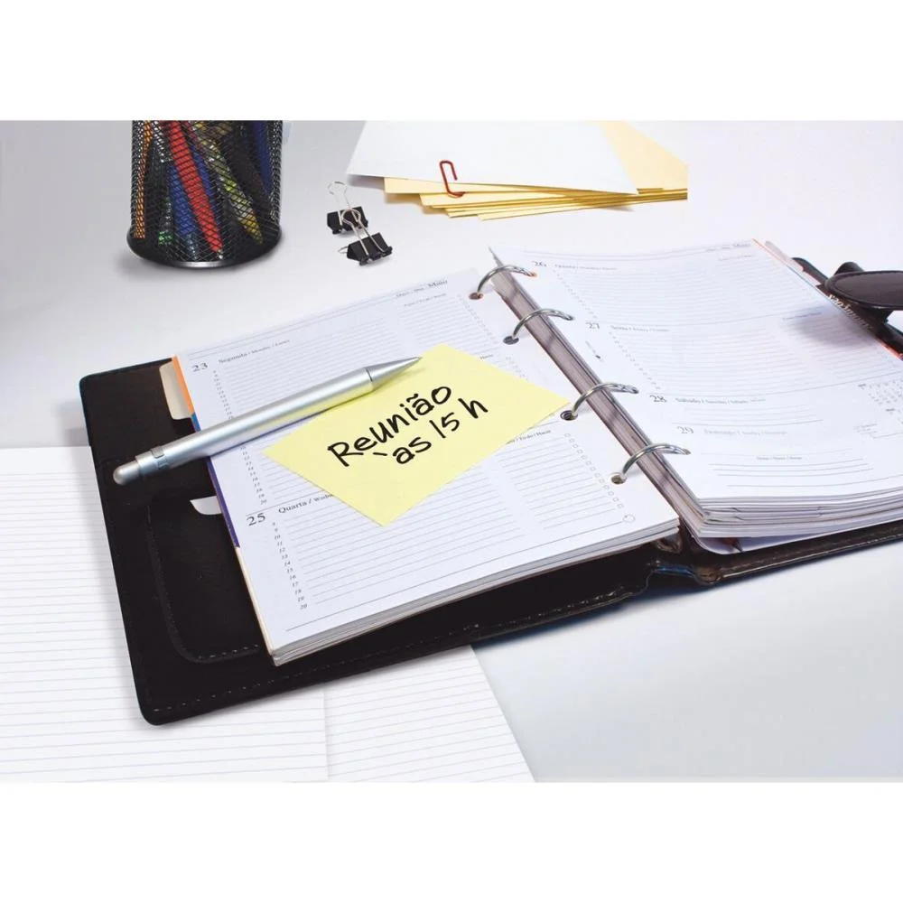 Bloco De Recado Post-It 76X76Mm Amarelo 100Fls. 3M (Unidade) - imagem 5