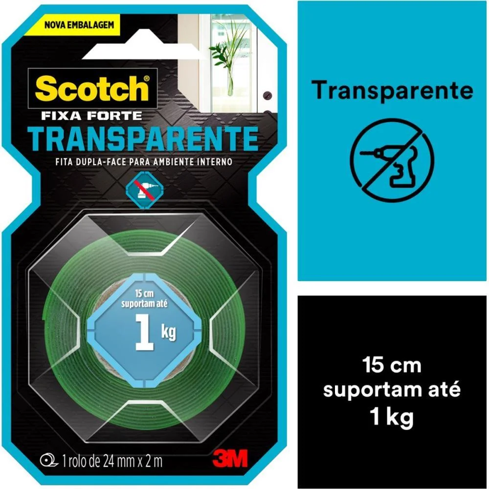 Fita Fixa Forte Espuma 113 24Mmx1,5M 3M - imagem 9