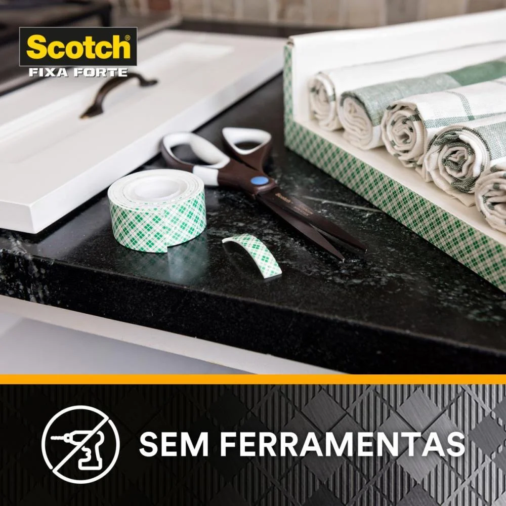 Fita Fixa Forte Cozinha 24Mmx1,5M 3M - imagem 7