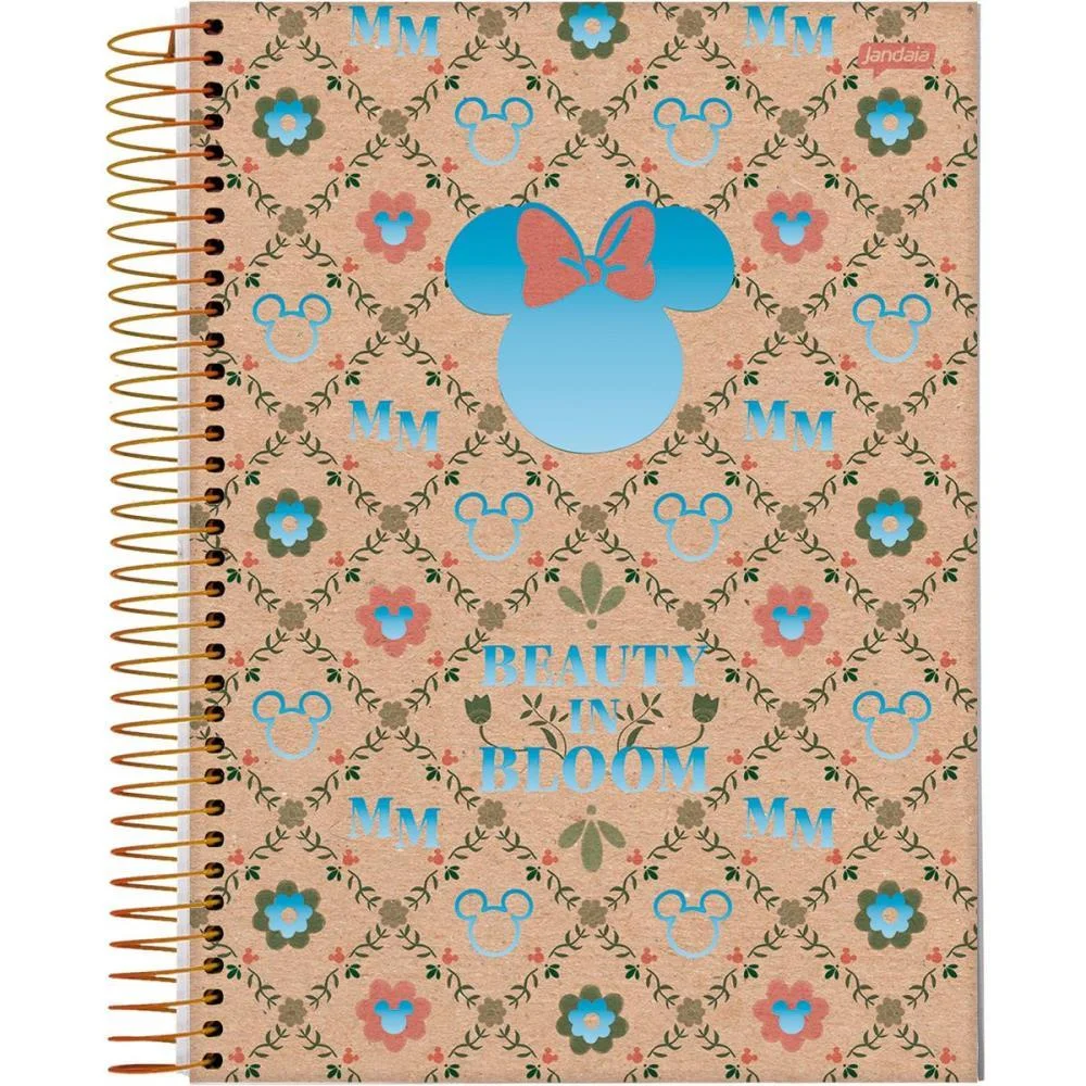 Caderno 10X1 Capa Dura Mickey.minnie Arts Kraft160I.a Jandaia (Pct.c/04) - imagem 3