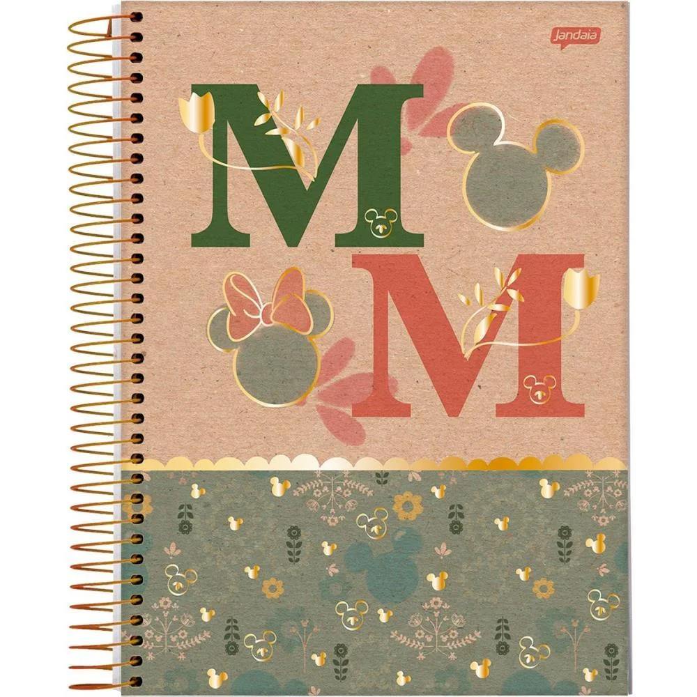 Caderno 10X1 Capa Dura Mickey.minnie Arts Kraft160I.a Jandaia (Pct.c/04) - imagem 4