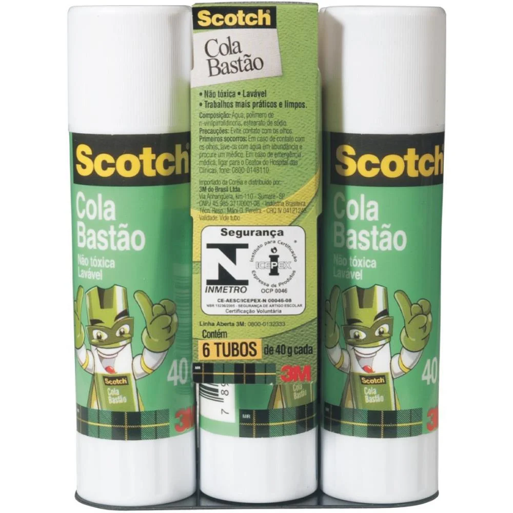 Cola Em Bastao Scotch 40G 3M (Pct.c/06) - imagem 3