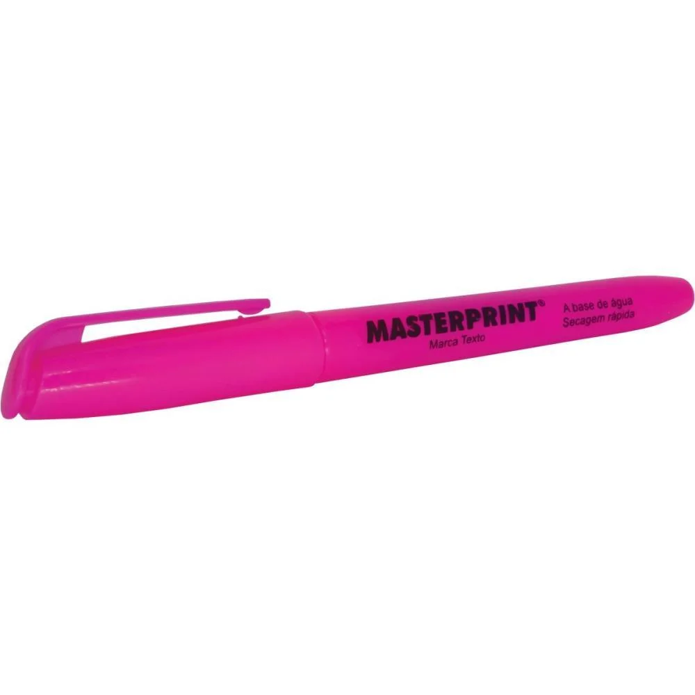 Caneta Marca Texto Mp 612 Rosa Masterprint (Cx.c/12) - imagem 3