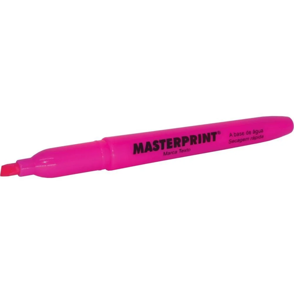 Caneta Marca Texto Mp 612 Rosa Masterprint (Cx.c/12) - imagem 4