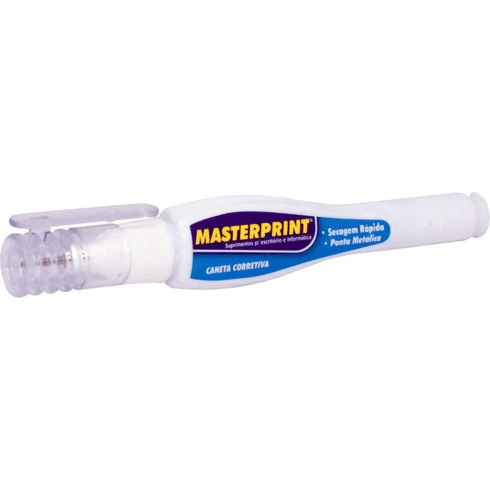 Caneta Corretiva Mp 435 7Ml Metal Branca Masterprint (Cx.c/24) - imagem 2
