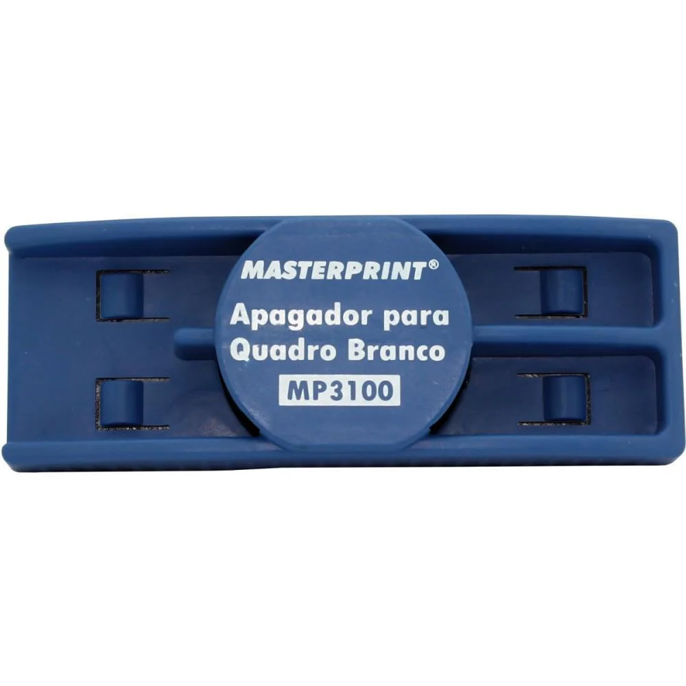 Apagador Quadro Branco Mp 3100 Azul C/Deposito/ Ima Masterprint (Unidade) - imagem 2