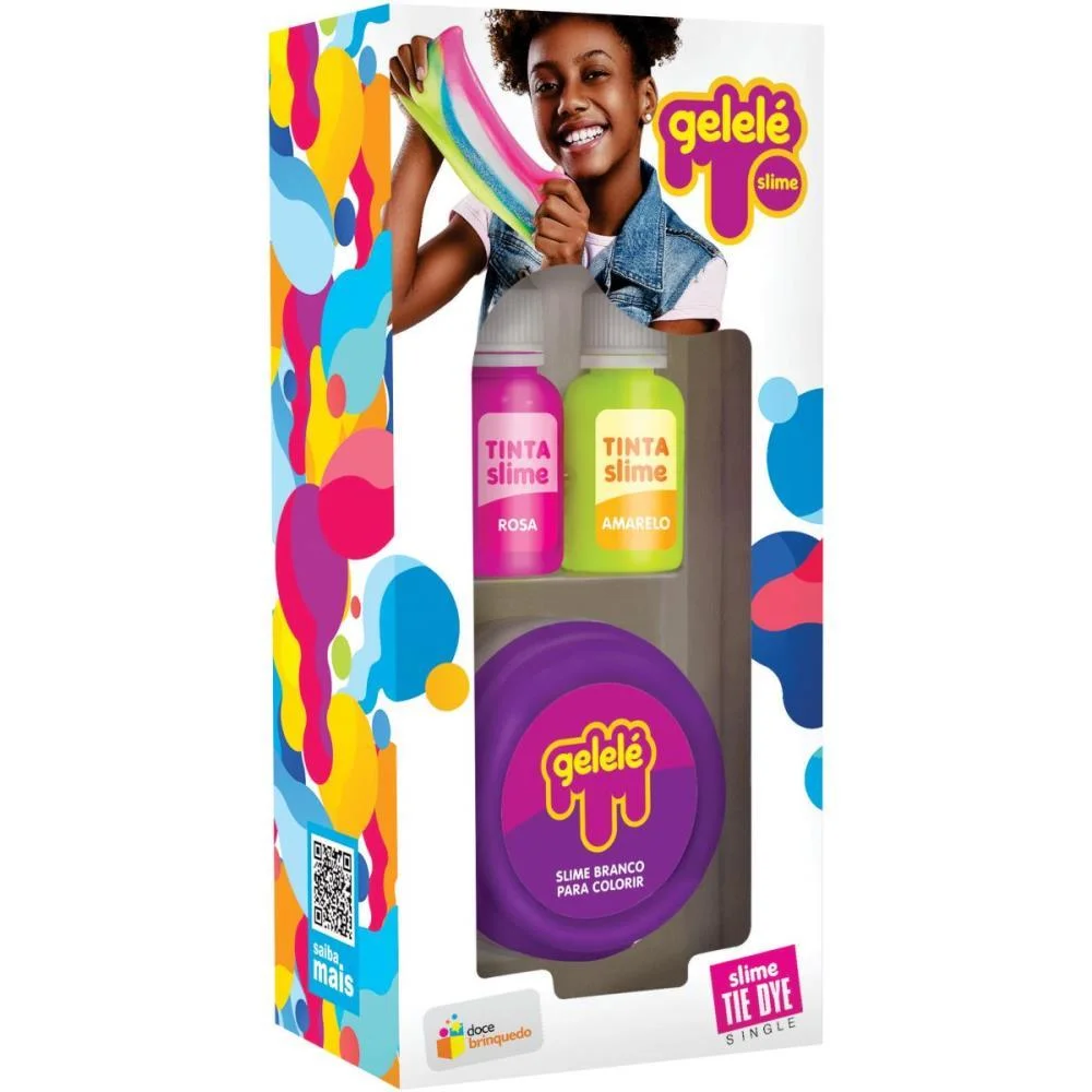 Slime Gelele Tie Dye Single 108G Doce Brinquedo (Dp.c/08) - imagem 3