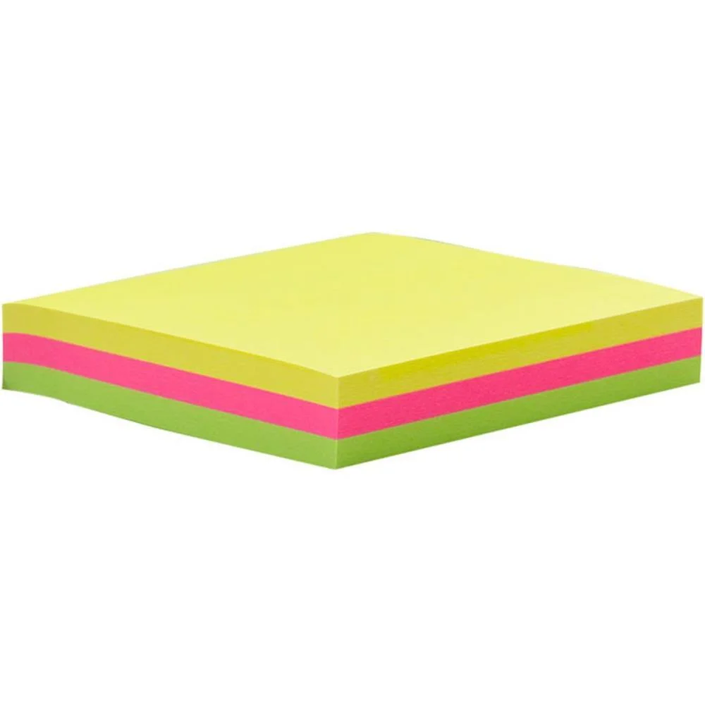 Bloco De Recado Autoadesivo 76X76Mm Medio 3Cores Neon 150F Maxprint (Unidade) - imagem 3