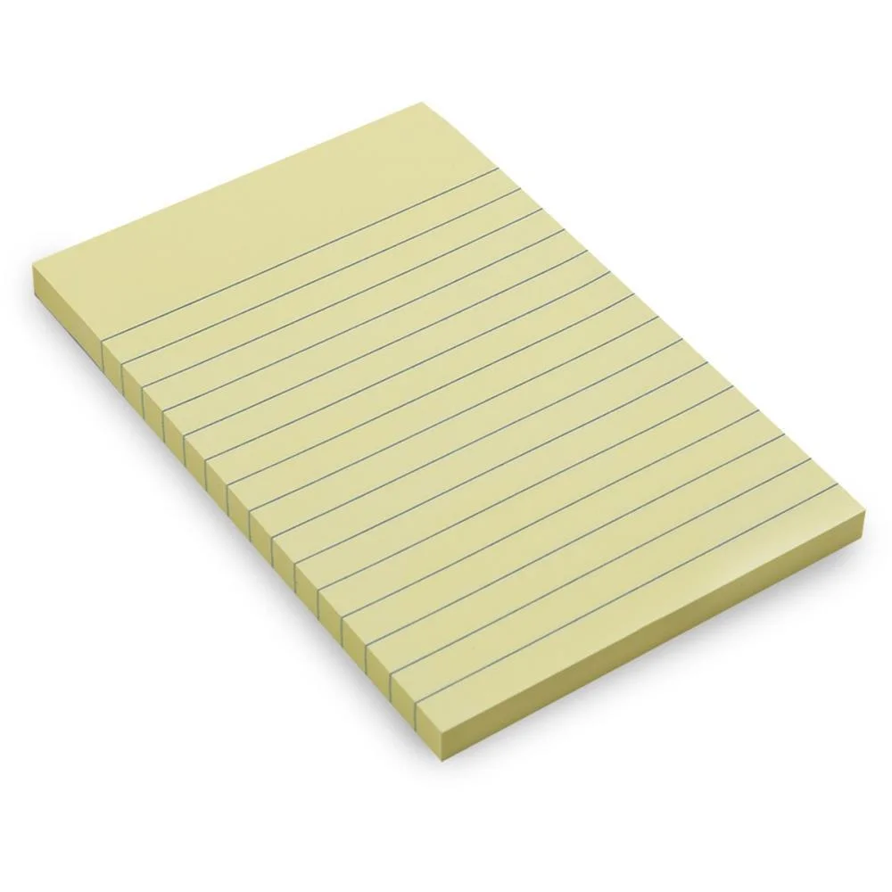 Bloco De Recado Autoadesivo 148X102Mm Pautado Amarelo 100F Maxprint (Unidade) - imagem 3