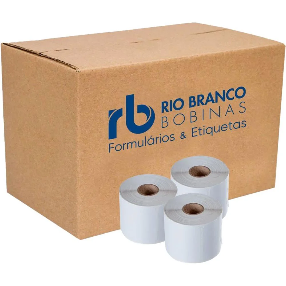 Etiqueta Para Balança Térmica 40Mmx40Mm 20M Rio Branco Bobinas (Cx.c/36) - imagem 2