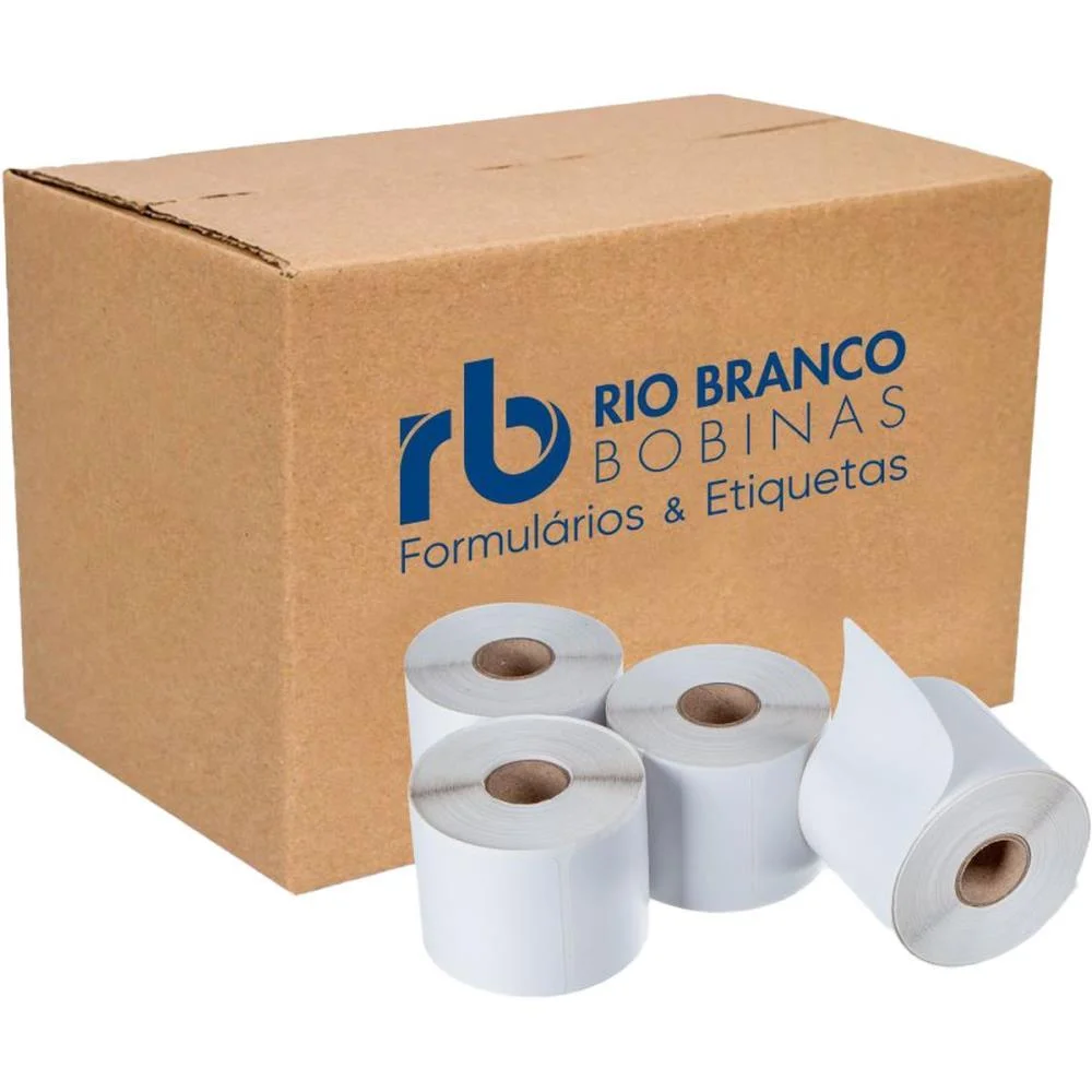 Etiqueta Para Balança Térmica 60Mmx40Mm 20M Rio Branco Bobinas (Cx.c/36) - imagem 3